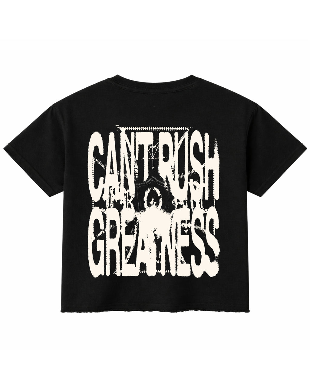 Black Boxy Fit T-shirt Back Design