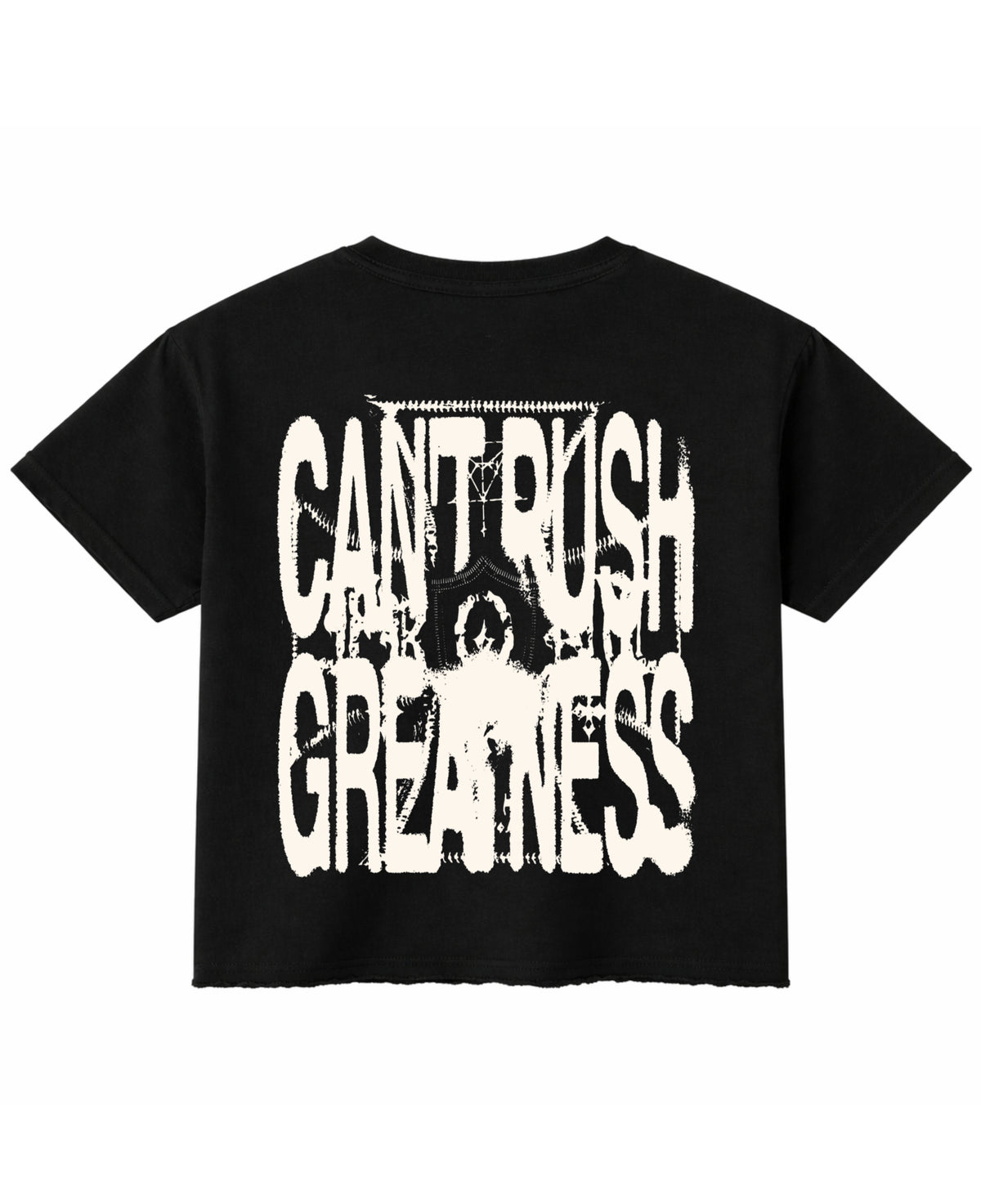 Black Boxy Fit T-shirt Back Design