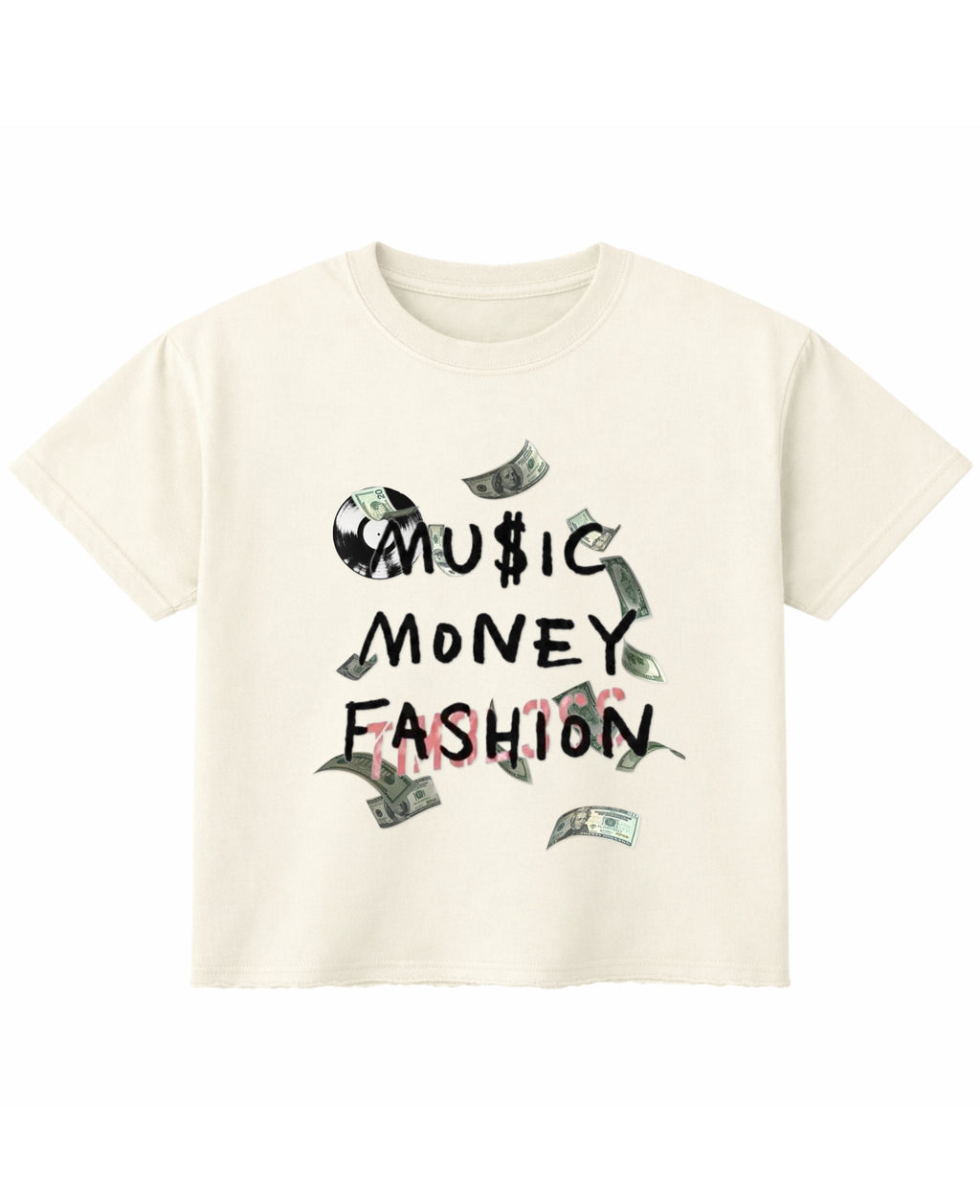 Off White Boxy Fit T-shirt Front Design