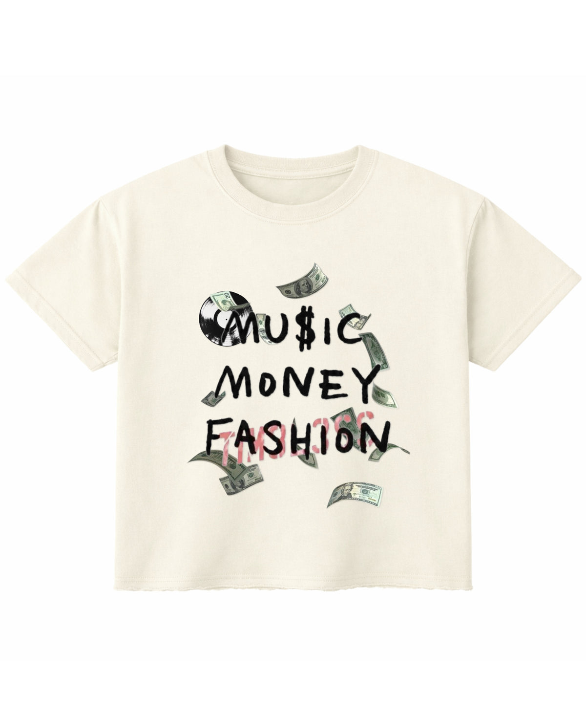 Off White Boxy Fit T-shirt Front Design