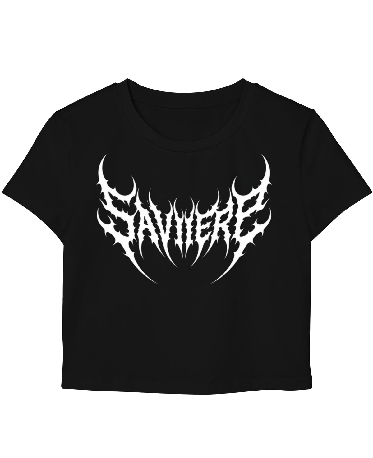 Black Baby Tee Front Design